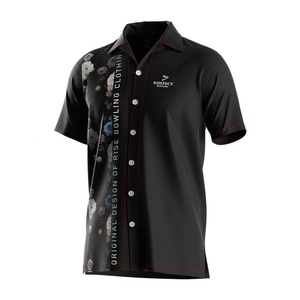 Chemises boutonnées décontractées vintage pour hommes, respirantes en sergé de polyester, sublimation, vente en gros, mode fitness vintage - Product Image 1