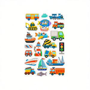 Adesivi 3D in Schiuma EVA ILAN per Bambini, Tema Veicoli e Trasporti, Decorazioni per Scrapbooking e Progetti Fai-da-Te - Product Image 2