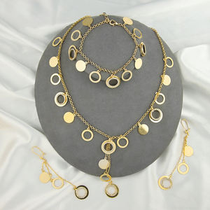 <span class=keywords><strong>Set</strong></span> di Gioielli di Lusso Color Oro 24k, Collana di Marca <span class=keywords><strong>per</strong></span> Creazione di Gioielli - Product Image 3