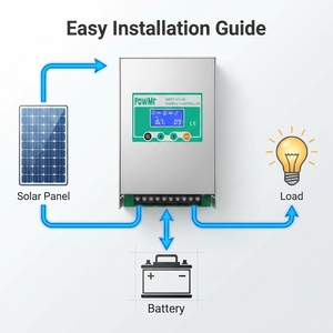 PowMr 60A 80A 100A MPPT Solar Charge Controller 12/24/36/48V Auto High-Performance DSP solar charge controller - Product Image 4