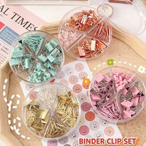 Set de Clavijas en Forma de H de Cola Larga en Colores Macaron, Combinación Creativa de Clips para Papel y Pasadores para Oficina - Product Image 2