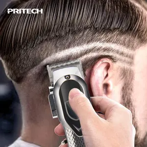 PRITECH chuyên nghiệp không dây cắt tóc 2000mAh pin lithium USB có thể sạc lại tông đơ người đàn ông dẫn thép không gỉ khách sạn sử dụng - Product Image 5
