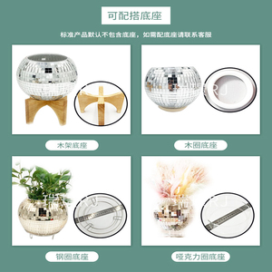 Maceta Decorativa con Espejo Grande en Oferta, Maceta Colgante de Pared con Gancho y Cadena para Plantas y Flores de Interior y Exterior - Product Image 6