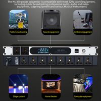 Contrôleur de séquence d'alimentation DJ Bekboes KS-350 10 canaux avec écran LED et contrôle centralisé