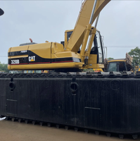 Châssis et bras personnalisés pelleteuse amphibie Caterpillar Cat 320B 18m de bras étendu Buggy des marais