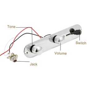 Circuit imprimé pour <span class=keywords><strong>guitare</strong></span> électrique TL Nickel, plaque de commande à 3 voies pour <span class=keywords><strong>Telecaster</strong></span>, complet avec prises, Chine - Product Image 2
