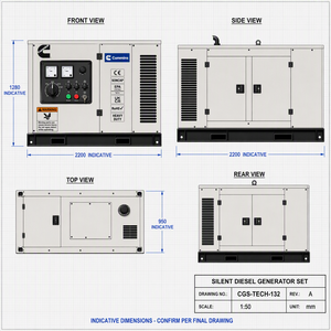 Nouveaux produits Cummins très demandés : Générateur diesel robuste à bas prix pour caravane, 400 kVA - Product Image 5