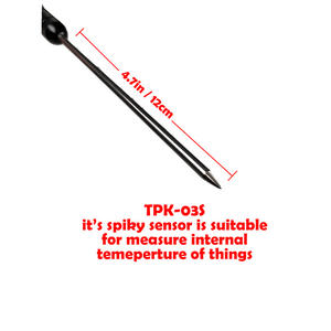 หัววัดอุณหภูมิแบบจุ่ม TECPEL TPK-03S ชนิด K ผลิตจากสแตนเลส 316 สำหรับวัดอุณหภูมิของเหลว ช่วงการวัด -50~500 องศาเซลเซียส - Product Image 2