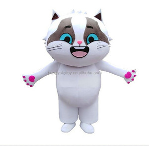 Por encargo del Partido de peluche de dibujos animados gato conejo mono oso ardilla animales mascota disfraz para adulto - Product Image 1
