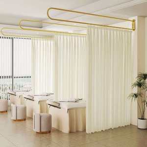 Cortina Divisoria para Salón de Belleza en Oferta, Cortina con Barra de Soporte Larga en Forma de U, Cortinas Opacas para Camas de Belleza en Venta - Product Image 6