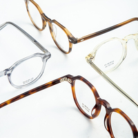 Pinhui moda Unisex gafas ópticas monturas Italia diseño Mazzucchell acetato diamante cara forma para hombres mujeres