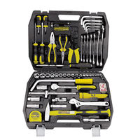 Coffret d'outils multifonctionnel professionnel pour la maison, kit de réparation de quincaillerie durable, perceuse, batterie rechargeable, ensemble en acier au chrome-vanadium