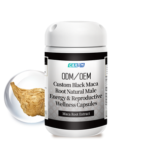 Capsules de racine de maca CAXIN personnalisées pour complément énergétique masculin adulte, à base d'extrait de maca noire naturelle pour la santé reproductive - Product Image 1