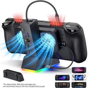 <span class=keywords><strong>JSAUX</strong></span> 7 en 1 ROG Ally X Accessoires Station d'accueil noire pour console de jeu - Product Image 2