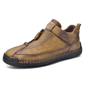 Zapatos de Hombre de Cuero PU, Mocasines Casuales Sin Cordones, Zapatos de Cuero Transpirables, Zapatos Planos de Moda para Hombre, Mocasines de Trabajo, Tallas Grandes - Product Image 6