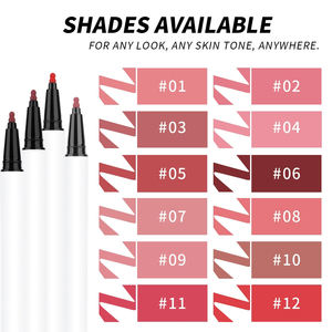 Crayon à lèvres vegan longue tenue, haute pigmentation, label privé, 12 couleurs, blanc mat, minéral naturel, résistant à l'eau, logo personnalisé MLM - Product Image 3