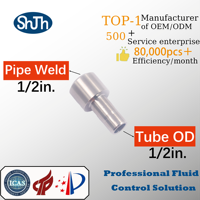 Raccord de soudure à emboîtement SWAGELOK Type 316SS, haute pression, surface lisse forgée pour l'huile, le gaz et l'eau, marque SHJH