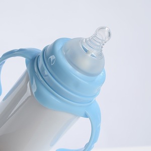 Vendita calda 8oz BPA FREE 240ml in acciaio inox sublimazione biberon trasferimento di calore del bambino biberon con due orecchie