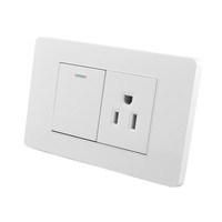 Interruptor de Pared Europeo, Enchufe de Pared para el Hogar, Enchufe de 2 Vías + 3 Polos, Interruptor de Pared Multicolor de Doble Potencia para el Hogar y la Oficina