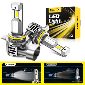 AUXITO 2026 Dernière ampoule de phare LED 9012 6500K Blanc froid HIR2 LED Feux de croisement et de route Mini format Installation en 5 minutes - Product Image 1