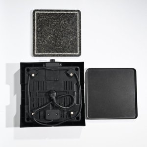 Deluxe 700W Xách Tay Điện Nướng Thiết Lập PTFE Không Dính Nấu Ăn Đá Một Tre Platter Có Thể Tháo Rời Cho Bít Tết Cho Hộ Gia Đình Sử Dụng - Product Image 2