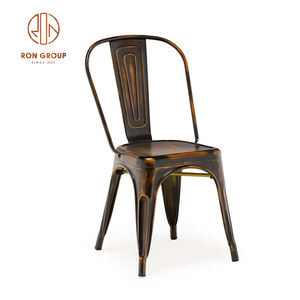 <span class=keywords><strong>Sillas</strong></span> de comedor con estructura de Metal de hierro modernas Vintage precio barato apilable jardín al aire libre Bistro restaurante muebles <span class=keywords><strong>para</strong></span> Hotel Villa - Product Image 5