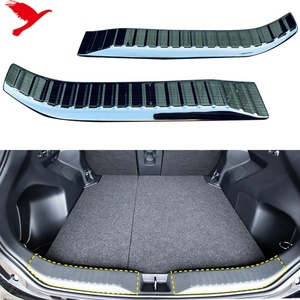 Protector de parachoques interno para coche, cubierta de placa de umbral para <span class=keywords><strong>Toyota</strong></span> <span class=keywords><strong>Yaris</strong></span> <span class=keywords><strong>Cross</strong></span> (XP210) 2020 2021, 2 uds. - Product Image 2