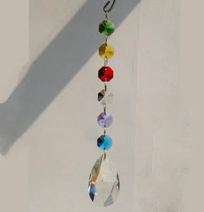 Candelabro de cristal lágrima colgante suncatcher adorno MH-12640 - Product Image 1