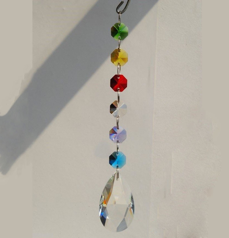 Crystal Chandelier Teardrop Pendant Hanging Suncatcher
