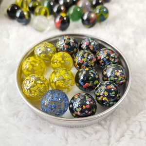 Hecho a máquina 14mm/16mm/25mm/35mm mármol de vidrio cerámico con diseño de pétalos DIY accesorios de tiro para niños juguete de <span class=keywords><strong>juego</strong></span> al aire libre - Product Image 1