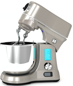 Robot culinaire planétaire en <span class=keywords><strong>aluminium</strong></span> moulé sous pression 6L à tête inclinable, 800W, super silencieux, écran LCD, 8 vitesses, prix usine - Product Image 4