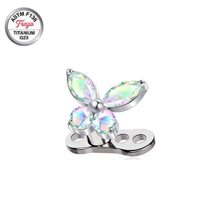 <span class=keywords><strong>Piercing</strong></span> Dérmico de Titanio G23 F136 con Diseño de Mariposa, Joyería de Moda, Microdermals, Piercings Corporales, Joyería para la Parte Superior del Cuerpo - Product Image 6