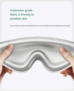 Masque de sommeil en coton 3D de luxe pour les voyages en avion, 100% occultant, super doux, surdimensionné, personnalisable, original, nouveauté 2026 - Product Image 5