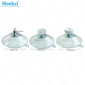 ถ้วยดูดสุญญากาศพีวีซีใสแบบกำหนดเองพร้อมน็อตยึดสำหรับแขวนกระจก - Product Image 4