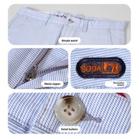 Nouveau pantalon décontracté pour homme en coton blanc à motif pied-de-poule, style japonais, coupe droite ample, respirant et tendance