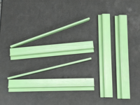 Règle de poussée en bois de 20 pouces pour Mahjong américain, support de tuiles de Mahjong, 4 pièces par ensemble
