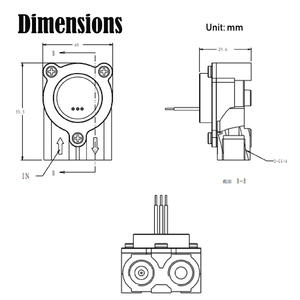 HLW41A Medidor de <span class=keywords><strong>flujo</strong></span> de máquina de café comercial de acero inoxidable de 2 puntos Sustituto de estabilidad de moldeo integrado para sensor GICAR - Product Image 6