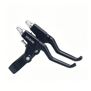 Levier de <span class=keywords><strong>frein</strong></span> de vélo universel PUSAI 22,2 mm à 2 doigts, 1 paire, câble de <span class=keywords><strong>frein</strong></span> V pour VTT, <span class=keywords><strong>BMX</strong></span>, vélo pliant, noir - Product Image 1