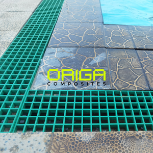 Rejilla de FRP MG 1220x3660 con tamaño de malla de 38x38 y espesor T25, ideal para pasarelas industriales, plataformas, fábricas y más. - Product Image 2