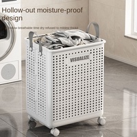 Panier à linge pliable de grande capacité pour la salle de bain, panier de rangement pour vêtements sales, panier à linge pliable
