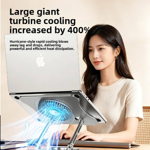 Carbon Steel Swivel Computer Holder Universal Heavy Duty Desk Base Notebook Elevator Hollow Heat Dissipation Mount - Product Image 6