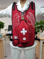 Maniquí de Primeros Auxilios para Práctica de Infarto de Vía Aérea, Rojo, para Entrenamiento Clínico de Emergencias, Chaleco Heimlich para Adultos, PVC, Intuitivo, para Hospital/Universidad