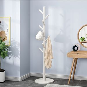 Perchero de pie de diseño minimalista moderno con forma de árbol, estable para dormitorio, uso doméstico, para colgar ropa y bolsos - Product Image 1