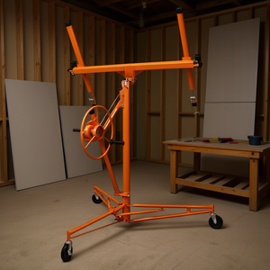 Lève-panneaux de construction manuel 11 pieds, capacité 150 lb, avec roulettes pour l'installation de plaques de plâtre - Product Image 2