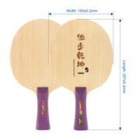 Lame de raquette de tennis de table en bois 7 plis ZLC Aramid Carbon Fiber, 5 lames de ping-pong, fourniture d'usine, support logo personnalisé