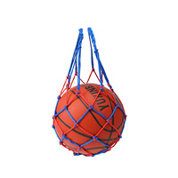 Sac en filet pour accessoire de balle unique fait à la main corde tissée colorée en nylon audacieux pour basket-ball Football volley-ball pour filet de sport