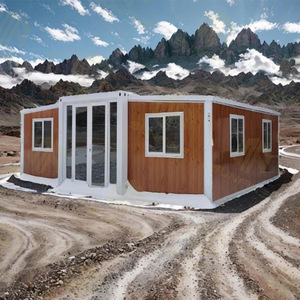 2025 FÁBRICA DE China, venta al por mayor, casa contenedor expandible, piso de Pvc, 5 dormitorios, casa prefabricada, casa contenedor para temporada Saint - Product Image 1