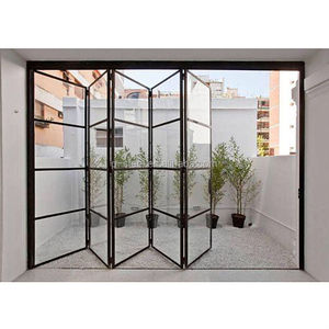 Gaya tradisional Perancis keamanan pintu masuk dan jendela baja nirkarat ayunan permukaan terbuka untuk interior Villa - Product Image 1