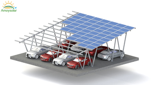 Système de structure de <span class=keywords><strong>carport</strong></span> en aluminium pour énergie solaire, résistant à l'eau, pour parking, fourni directement par l'<span class=keywords><strong>usine</strong></span> ISO 9001 à Xiamen Amoy. - Product Image 2