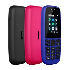 Teléfono móvil 105 2019 sin teléfono inteligente GSM cuatro bandas tarjeta dual Teléfono para ancianos botón dual SIM